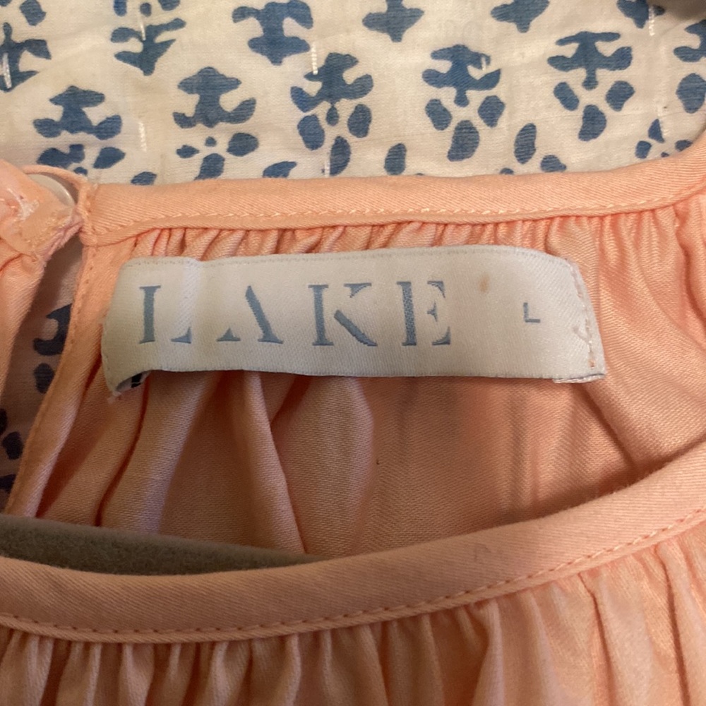 EUC Lake garden dress in peach size large - Picture 7 of 7